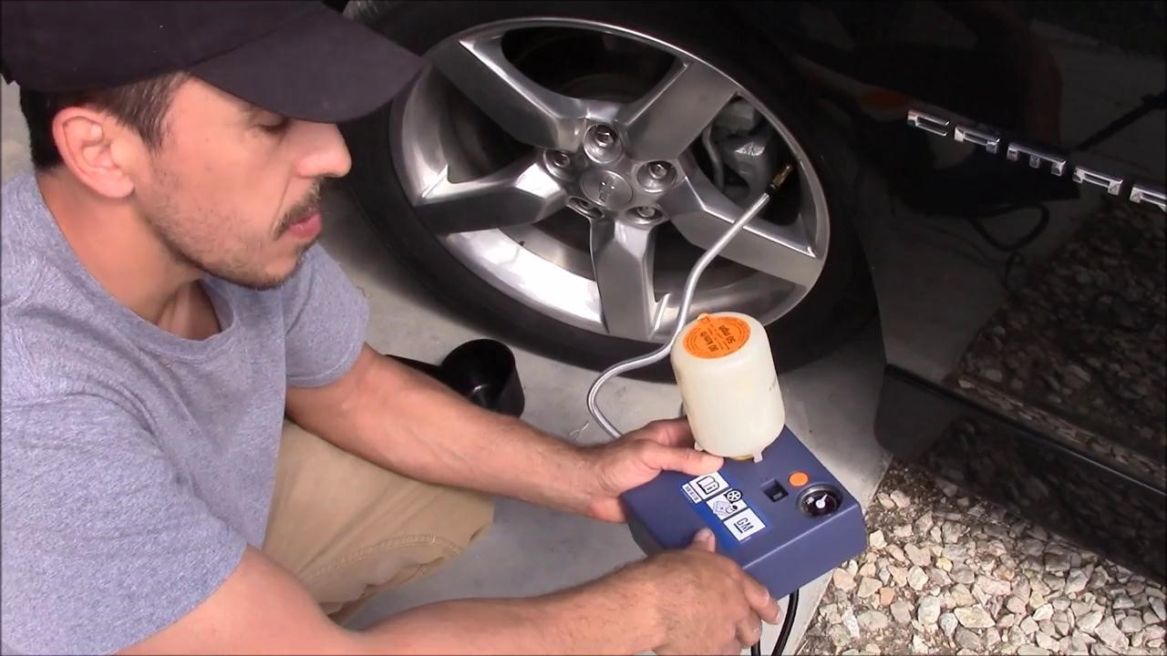How to Use the Chevrolet Camaro Tire Inflator Kit